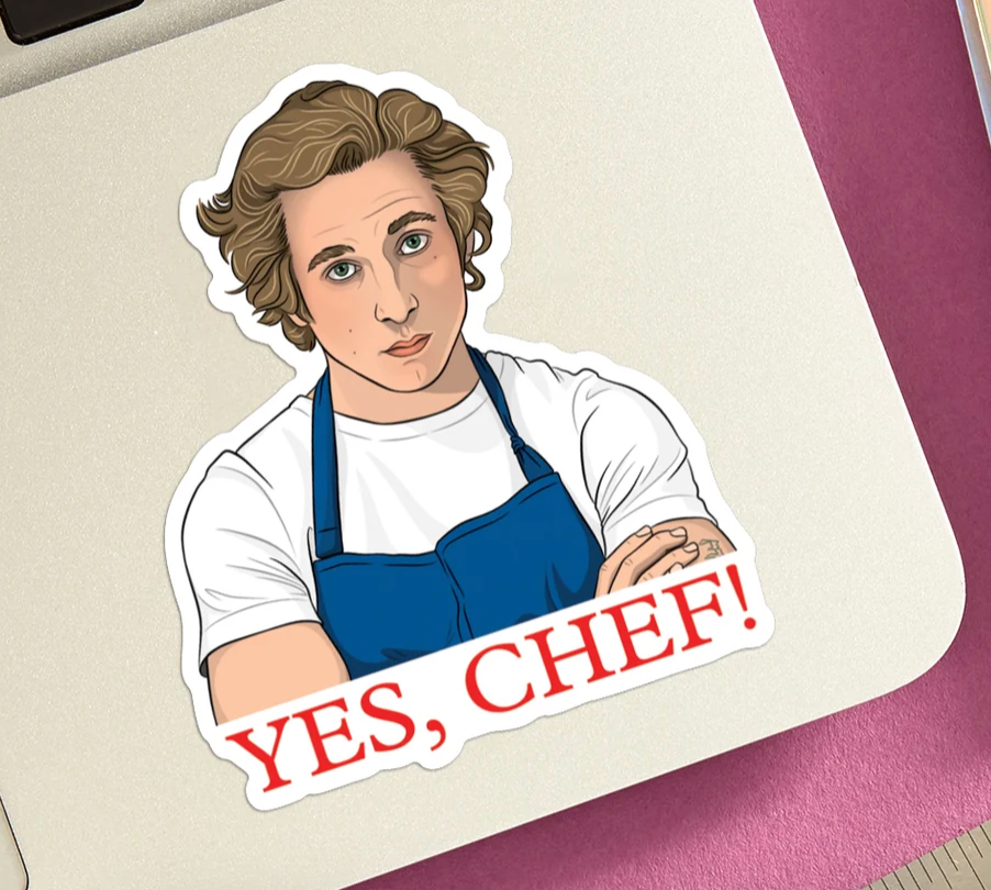 The Bear, Yes Chef! Sticker