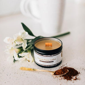 French Press Coffee Candle