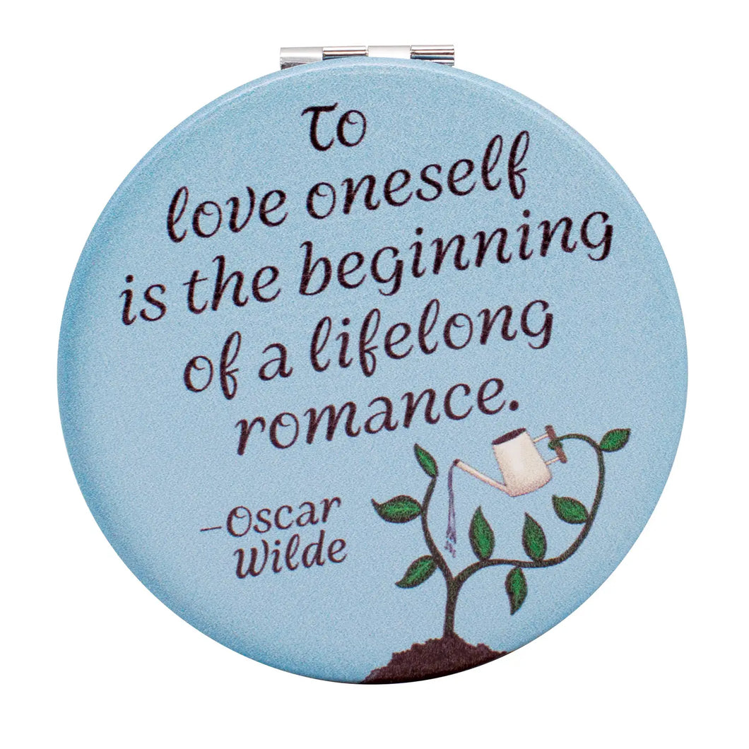 Oscar Wilde To Love Oneself Compact Mirror