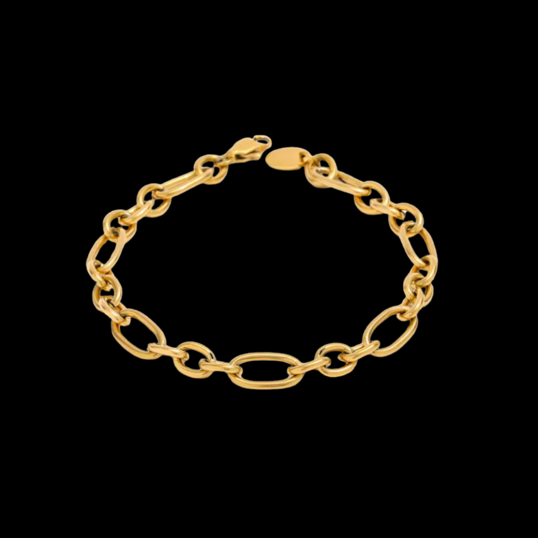 Gold Chain Link Bracelet