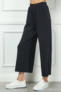 Cozy Cropped Wide Pants
