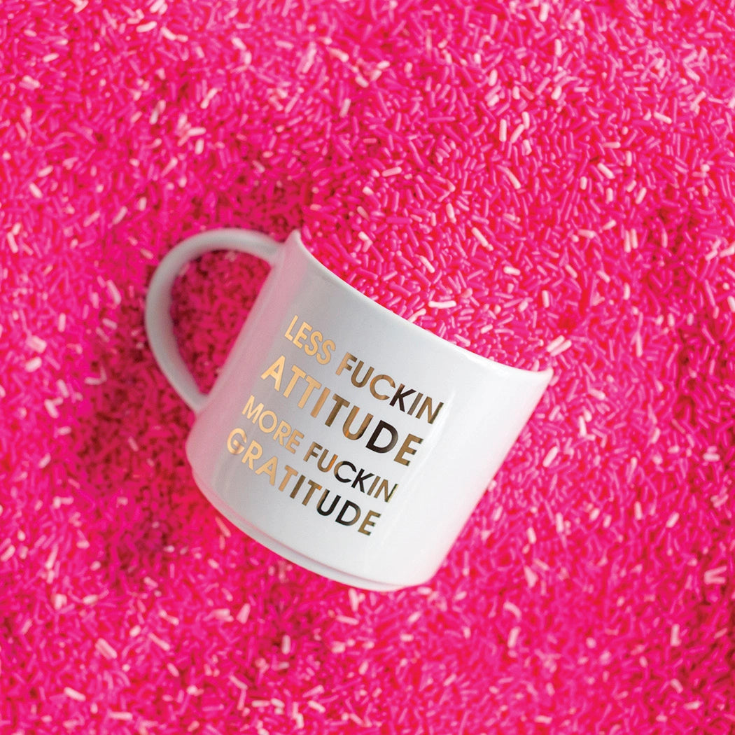 Less F'n Attitude - Jumbo Stackable Coffee Tea Mug (Copy)