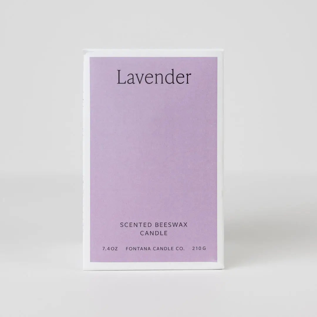Lavender Beeswax & Essential Oil Jar Candle: Non-Toxic