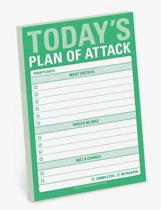 Today's Plan of Attack Great Big Sticky Notes