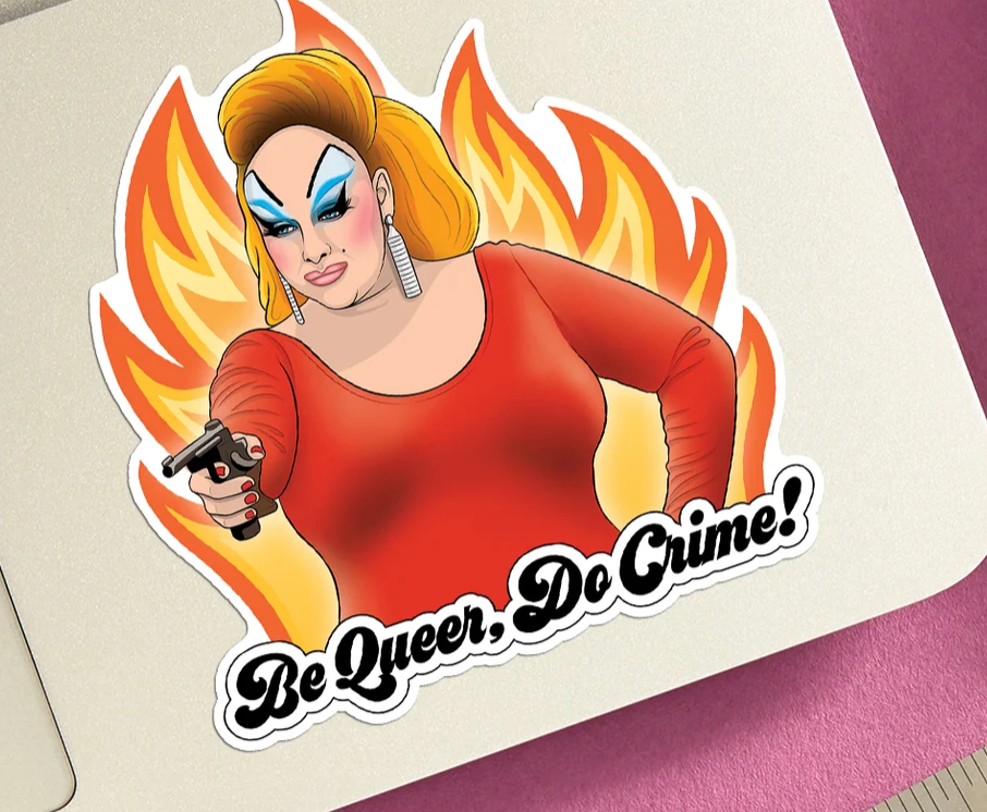 Divine Be Queer Sticker