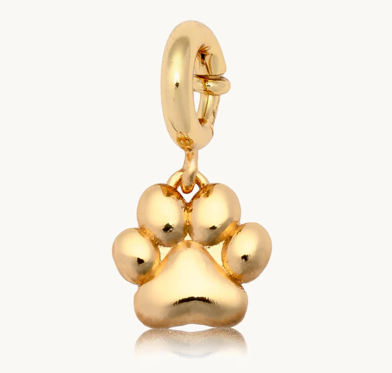 LWP Puffy Paw Print Charm
