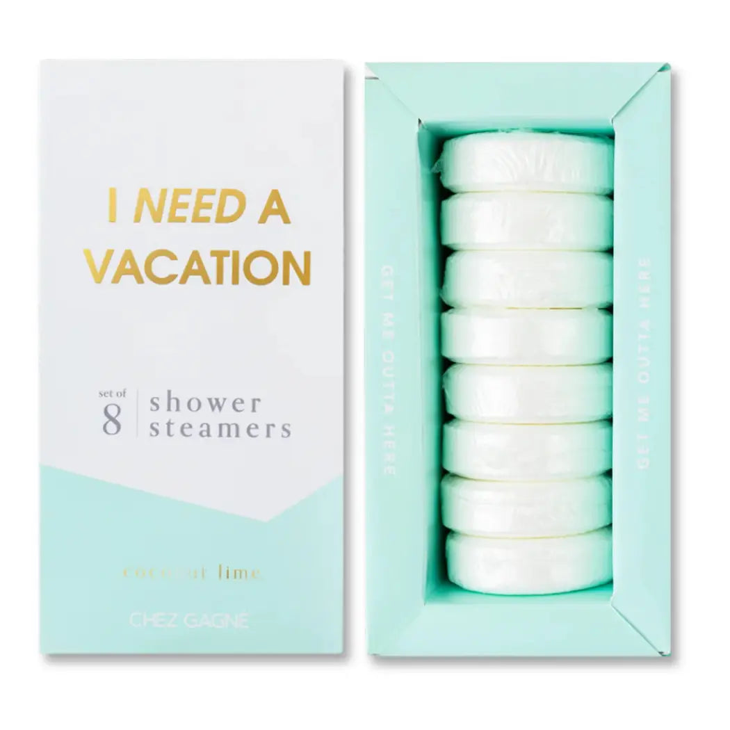 I Need A Vacation - Aromatherapy Shower Steamers - Coconut Lime - Set of 8