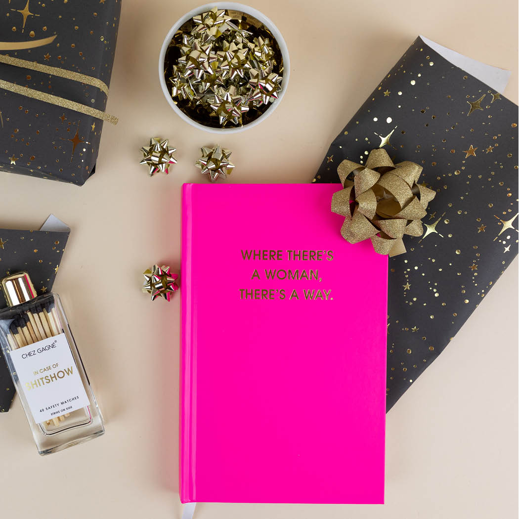 Where There's A Woman, There's A Way - Hardcover Daily Journal