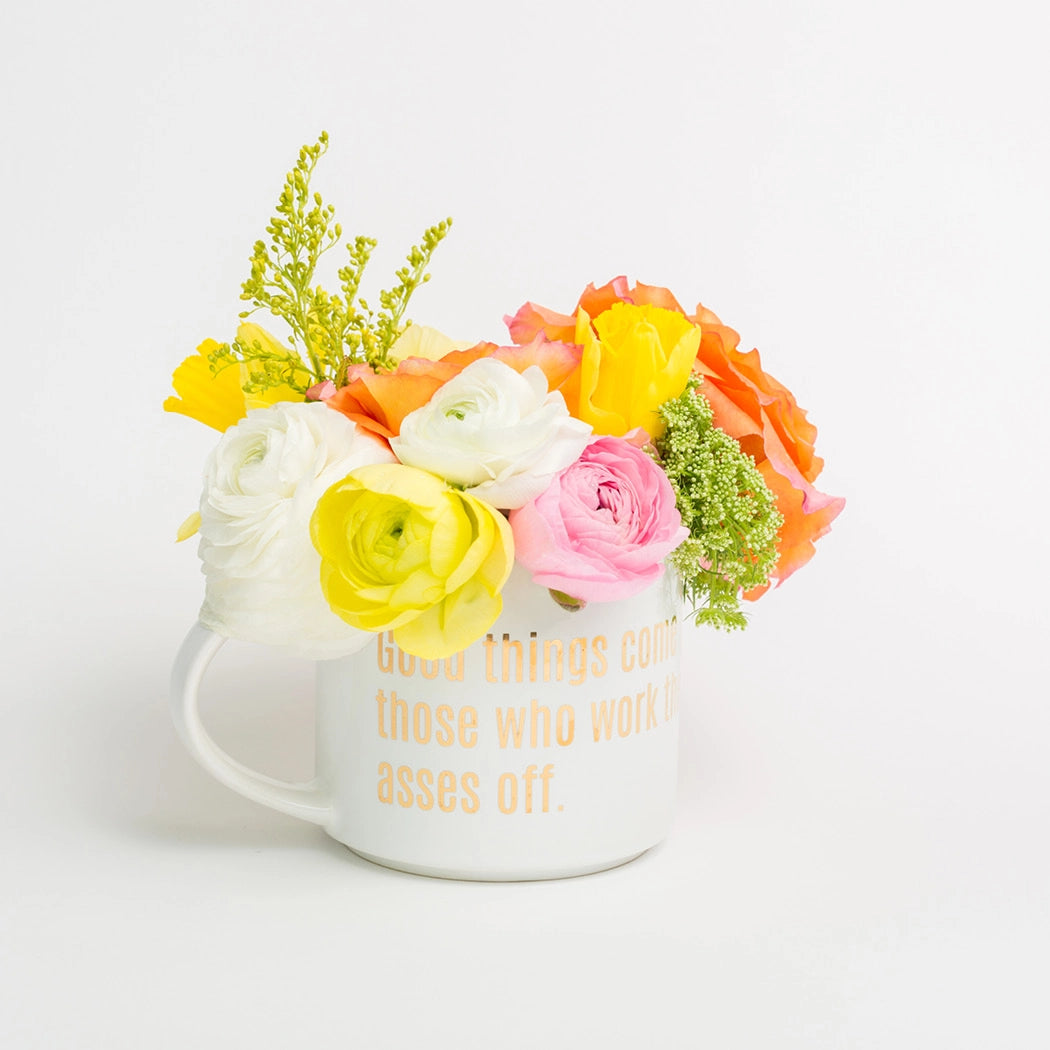 Good Things Come To Those Who Work Their Asses Off - Jumbo Stackable Coffee Tea Mug