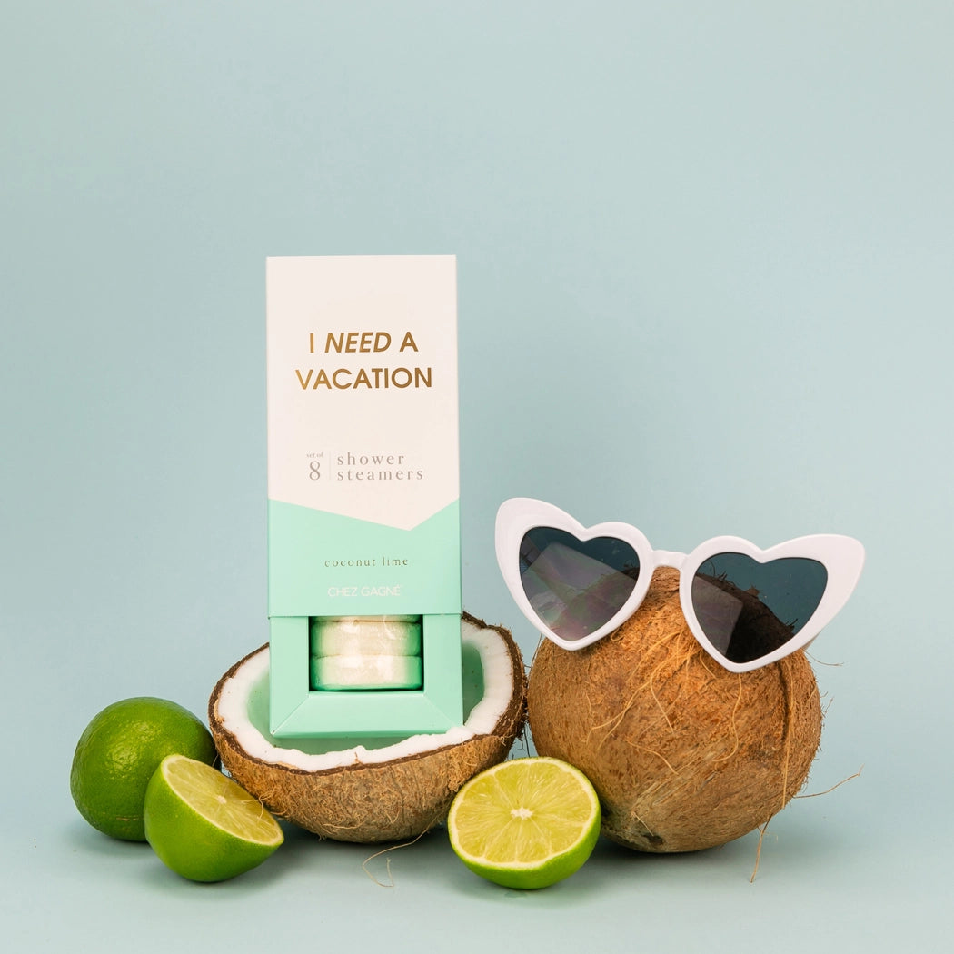 I Need A Vacation - Aromatherapy Shower Steamers - Coconut Lime - Set of 8