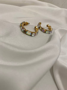 Iridescent Hoops - Gold