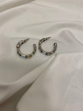 Load image into Gallery viewer, Iridescent Hoops - Silver
