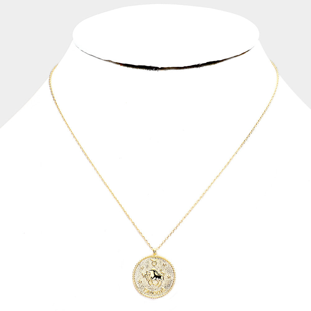 Taurus Coin Necklace