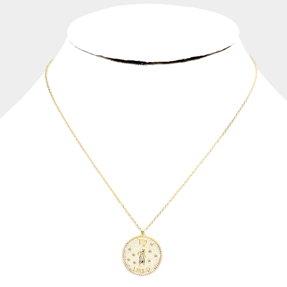 Virgo Coin Necklace