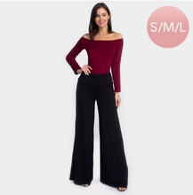 Load image into Gallery viewer, Mid Rise Foldable Waistband Wide Leg Pants
