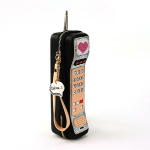 Hand Held Retro Phone Wristlet