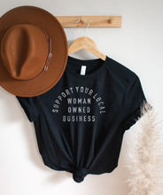 Load image into Gallery viewer, Support Women Owned Business Tee - Black
