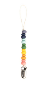 Rainbow Multi Pacifier Clip