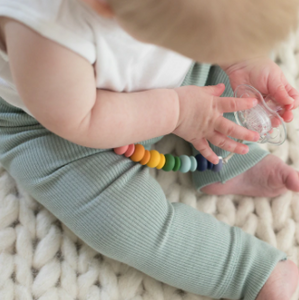 Rainbow Multi Pacifier Clip