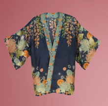 Load image into Gallery viewer, Dark Blue Trailing Wisteria Jacket
