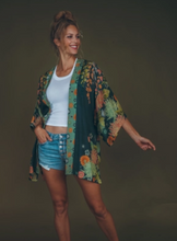 Load image into Gallery viewer, Dark Blue Trailing Wisteria Jacket
