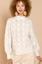 Load image into Gallery viewer, Ribbed Weave Mockneck Sweater
