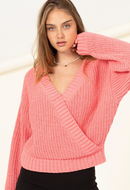 Knit Crossover Sweater