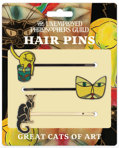 Great Cats of Art Hairpins