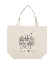 Load image into Gallery viewer, Canvas Tote Bag- Support Local Business

