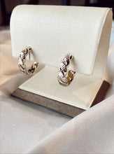 Load image into Gallery viewer, Metal Twist Gold Earrings
